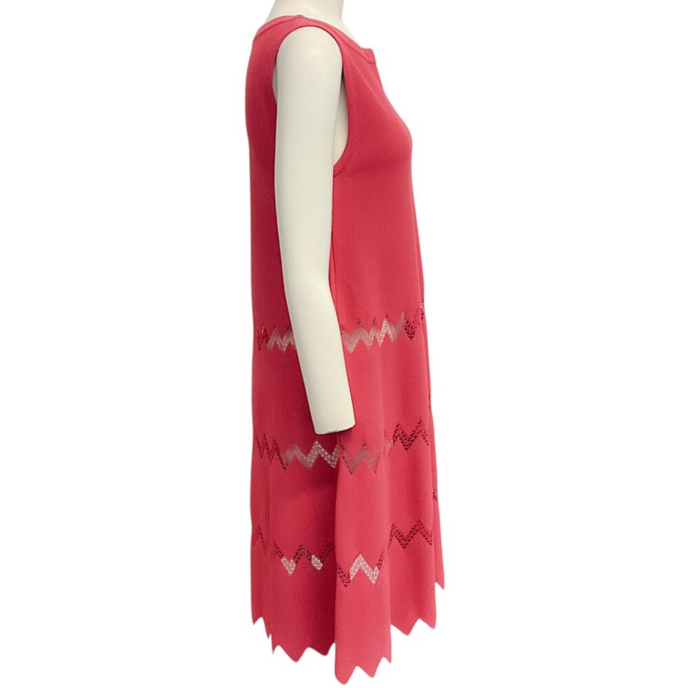 Alaia Pink Knit Sleeveless Dress - Picture 2 of 4